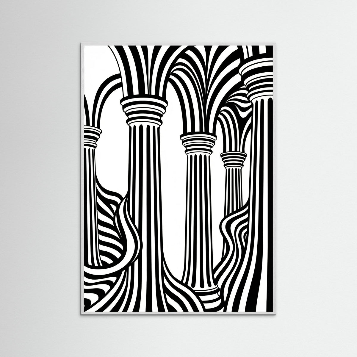 White Wood Striped Grace