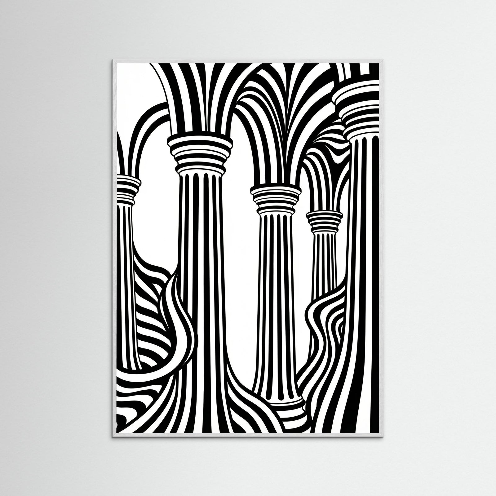 White Wood Striped Grace