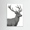 White Wood Striped Muse