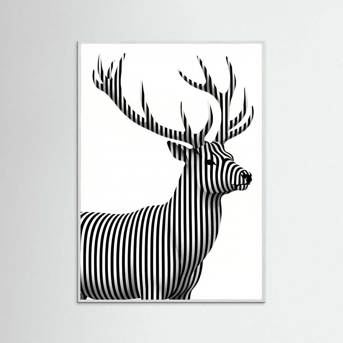 White Wood Striped Muse