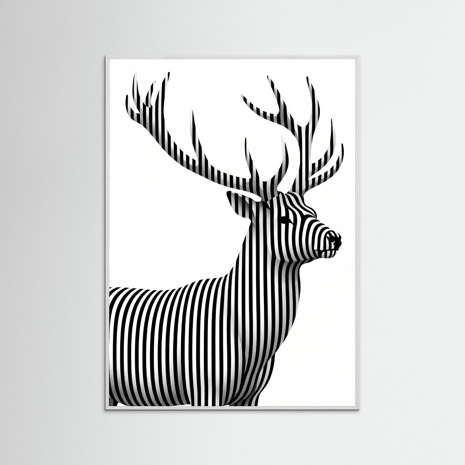 White Wood Striped Muse
