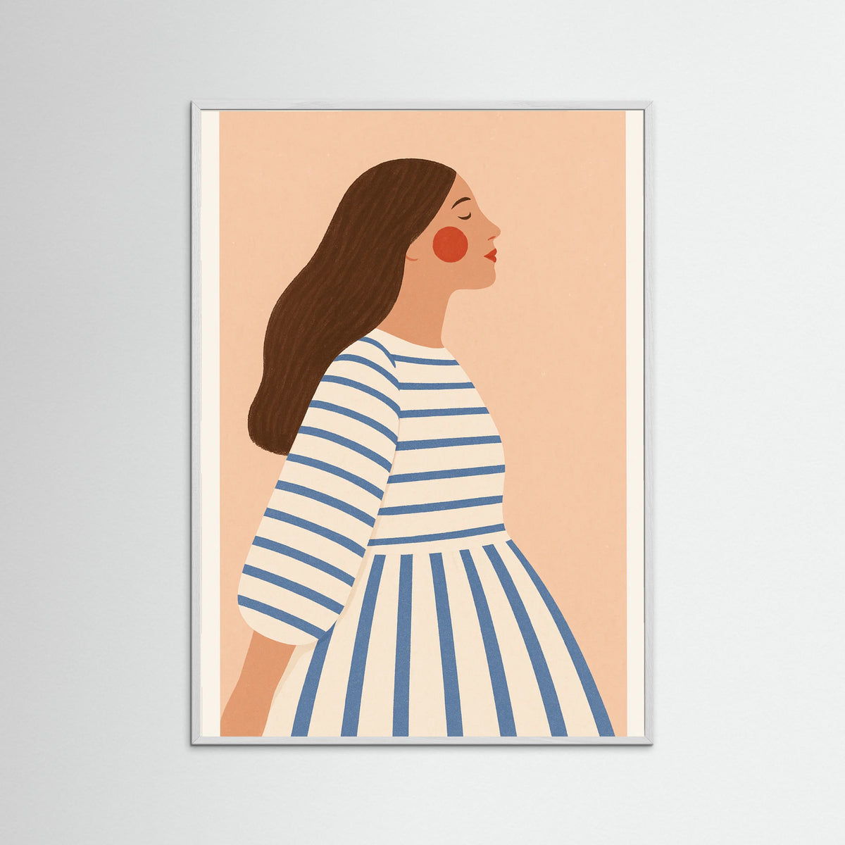 White Wood Striped Reverie