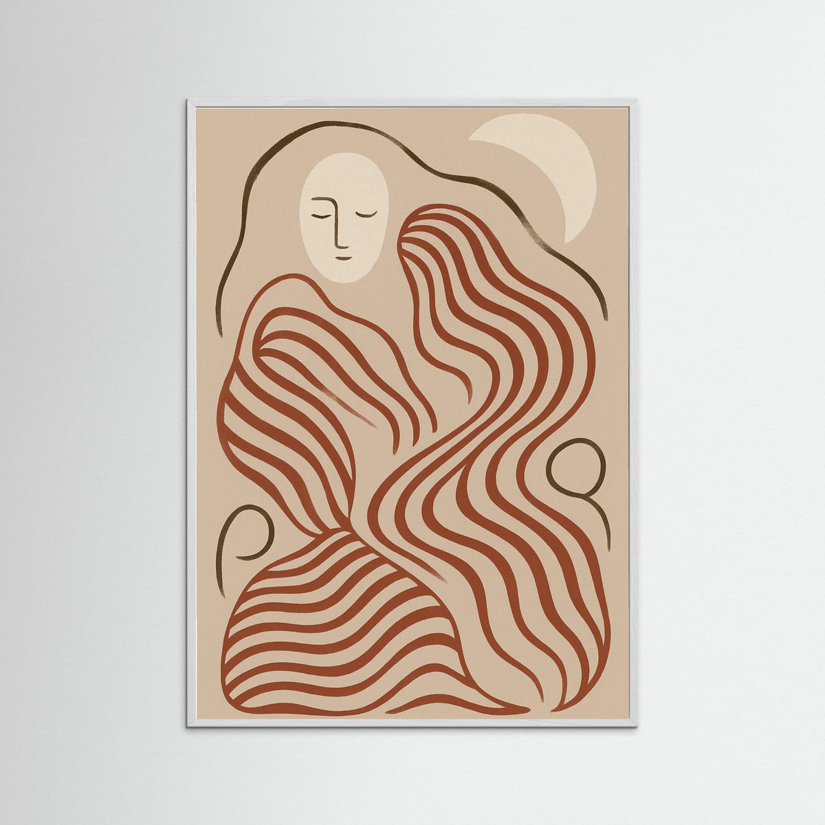 White Wood Striped Serenade