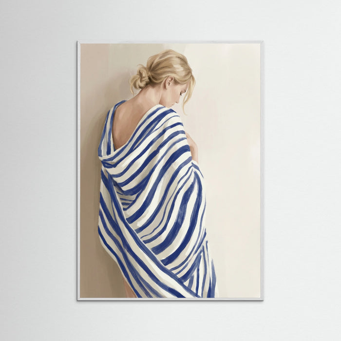White Wood Striped Serenity