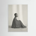 White Wood Striped Silhouette