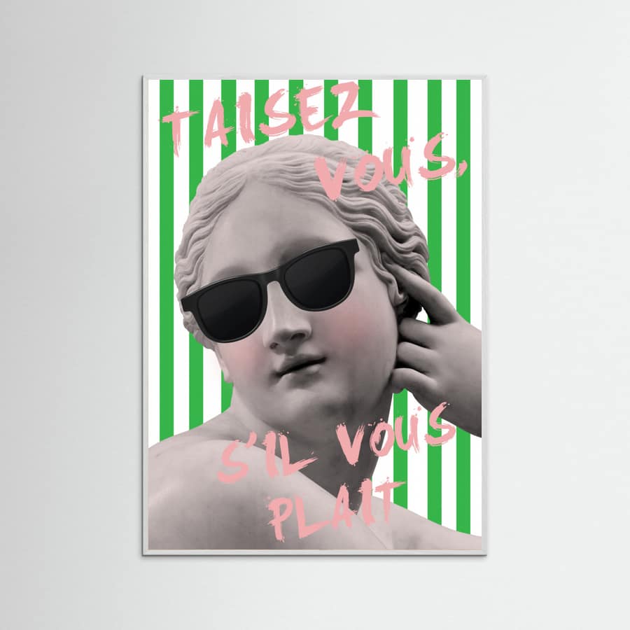 Striped Venus Poster – plakat og kunsttryk