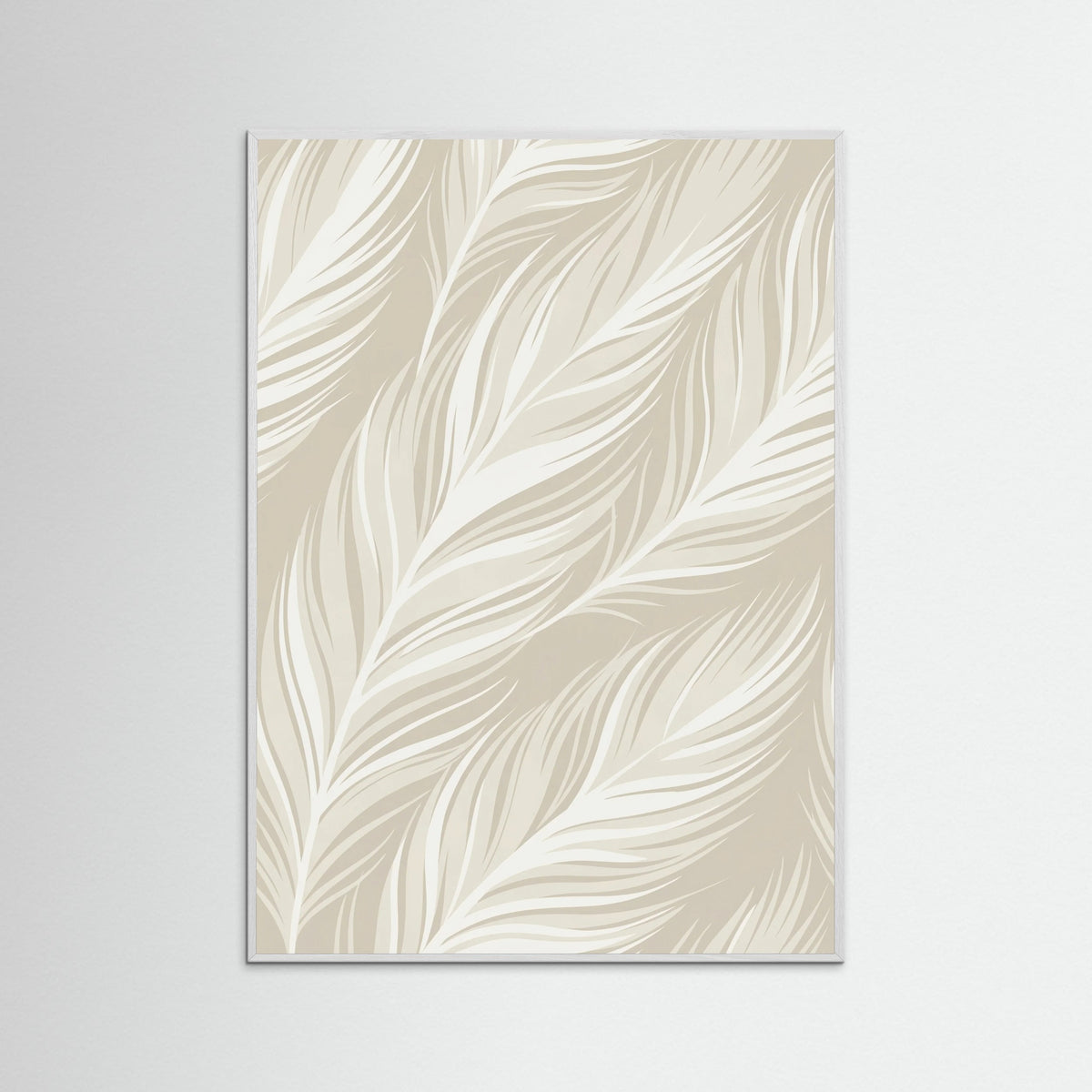 White Wood Subtle Botanical Flow