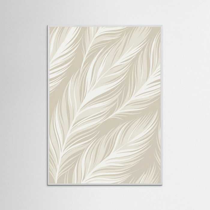White Wood Subtle Botanical Flow