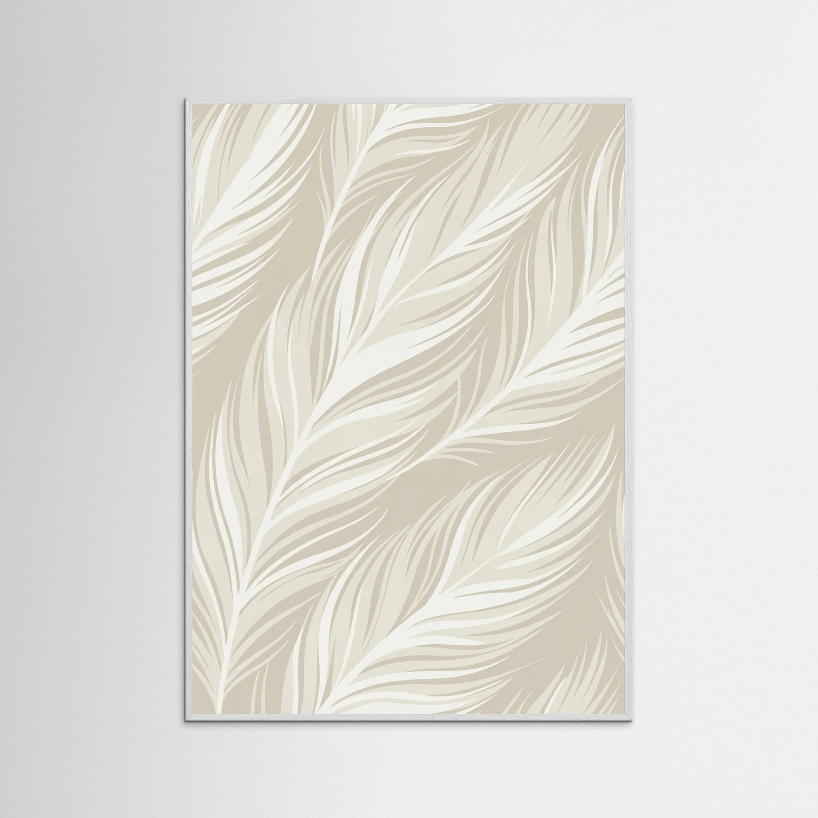 White Wood Subtle Botanical Flow