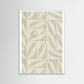 White Wood Subtle Botanical Pattern 2 Poster