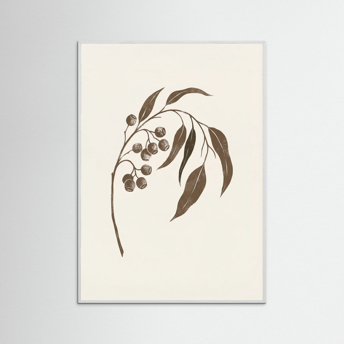 White Wood Subtle Foliage