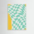White Wood Summer Line Drying Fabric Poster