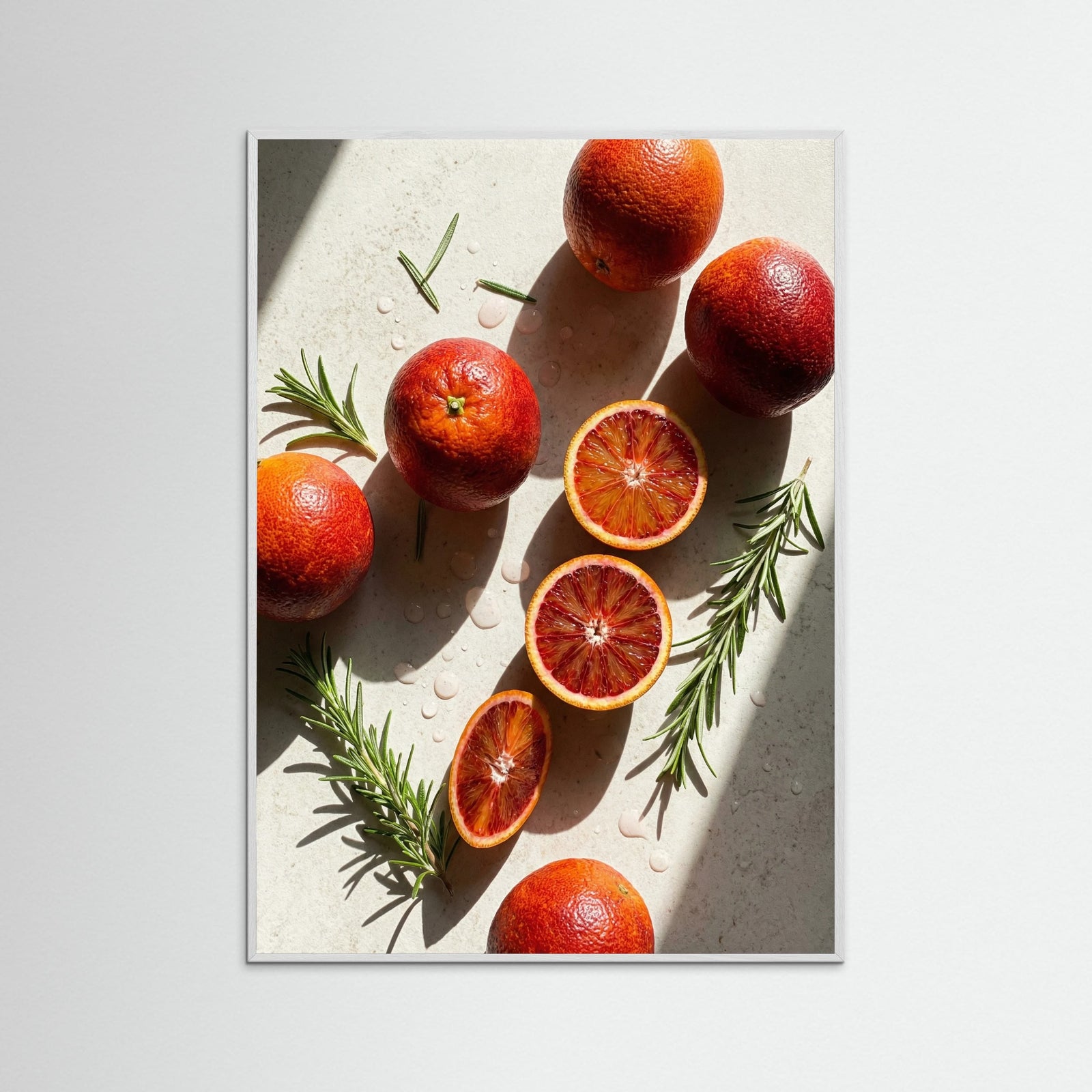 White Wood Sunlit Lemon Still