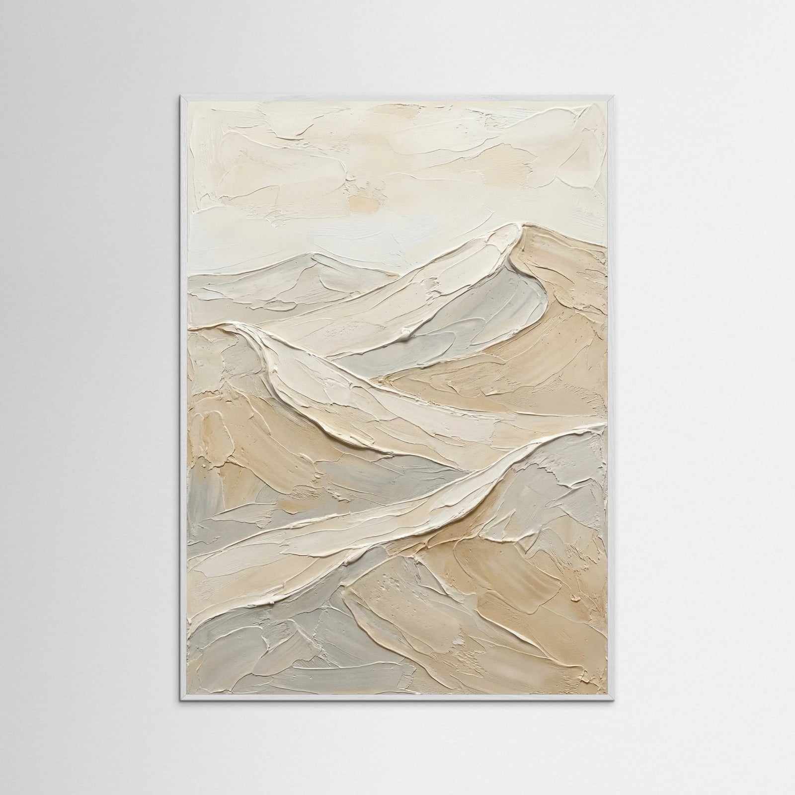 White Wood Sunlit Peaks