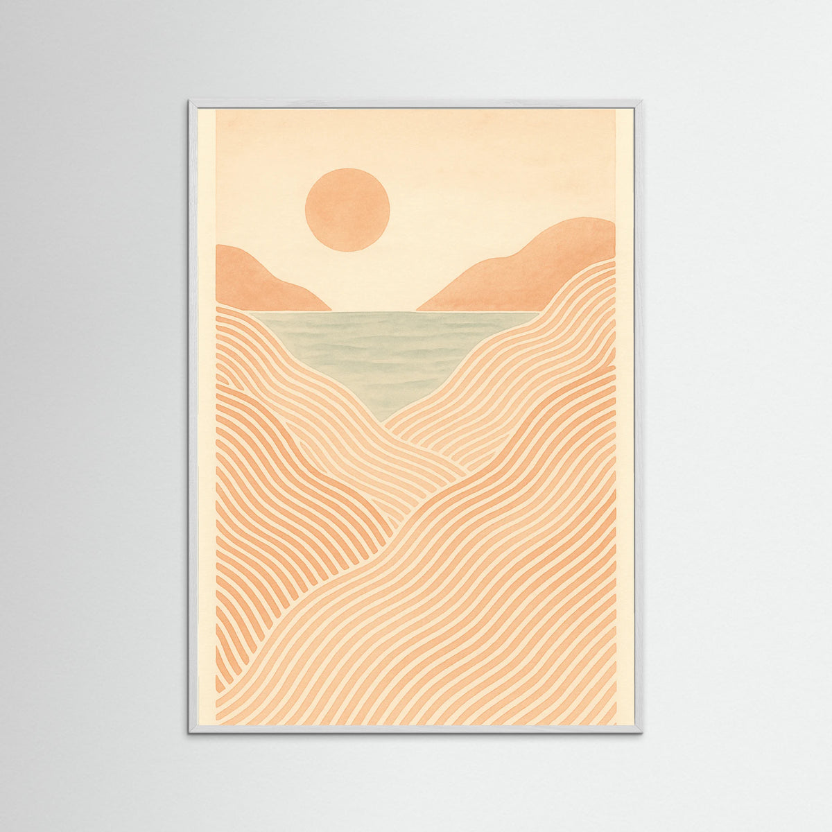 White Wood Sunlit Stroll