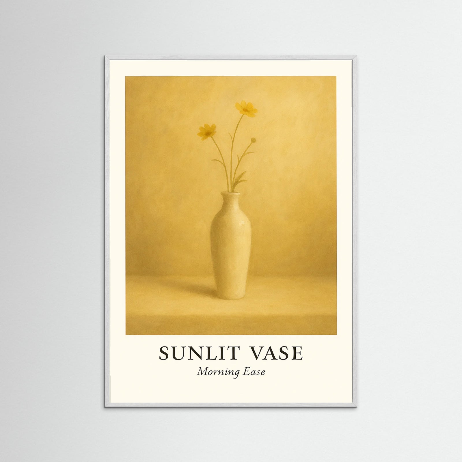 White Wood Sunlit vase