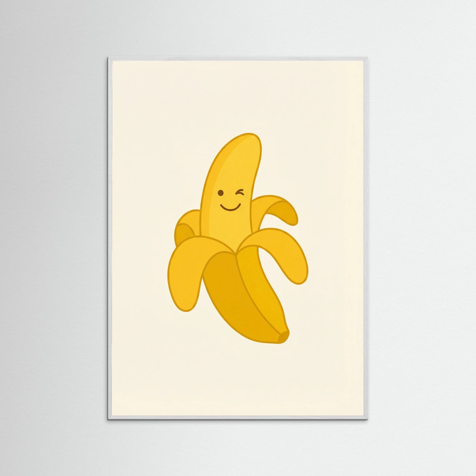 White Wood Sunny Banana Smile