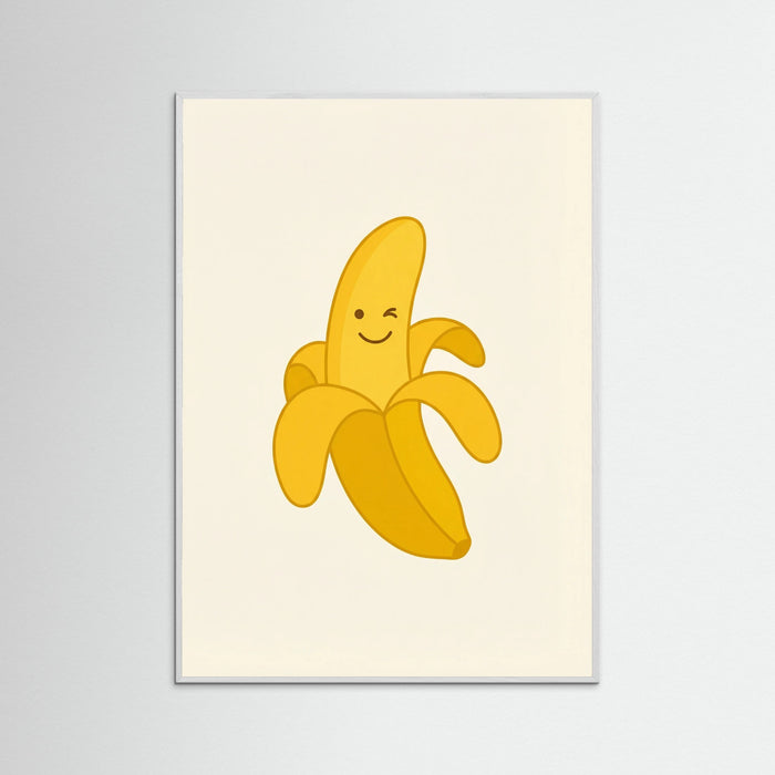 White Wood Sunny Banana Smile