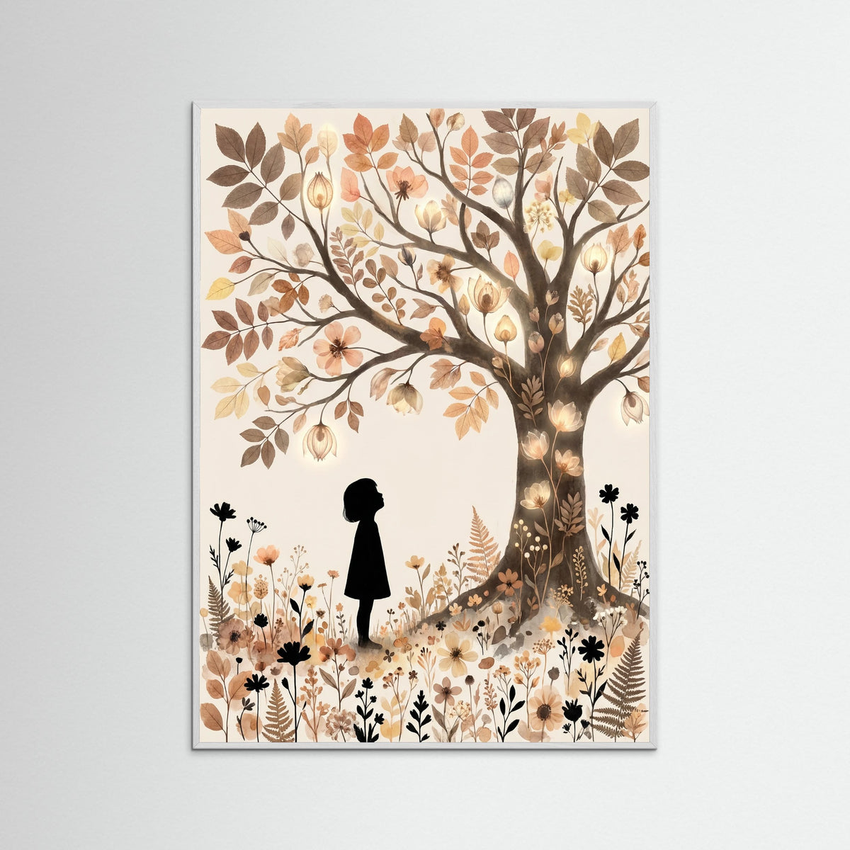 White Wood Sunny Silhouettes