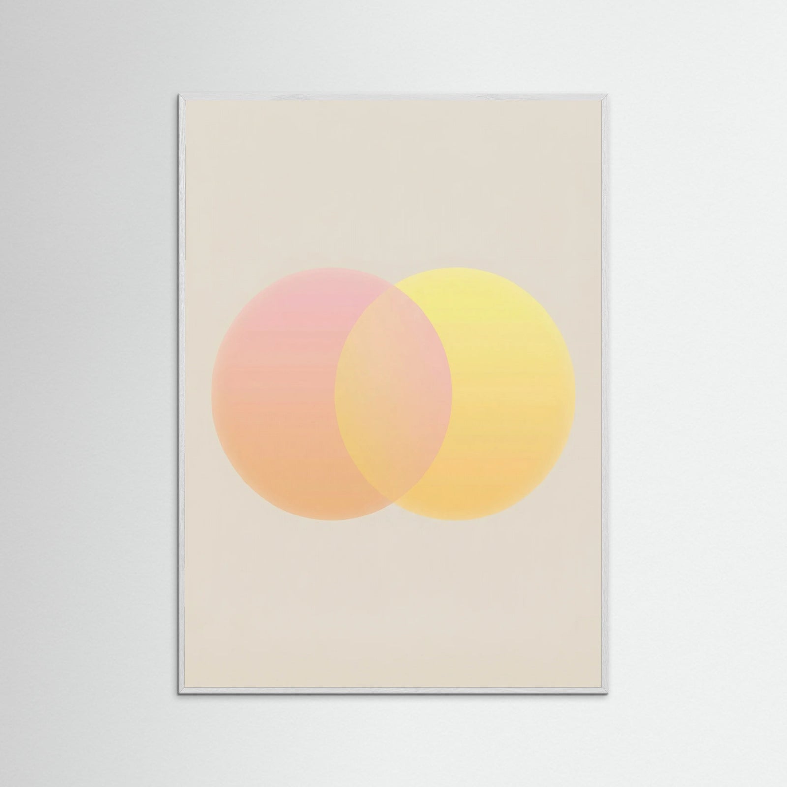 White Wood Sunset Gradient Orb
