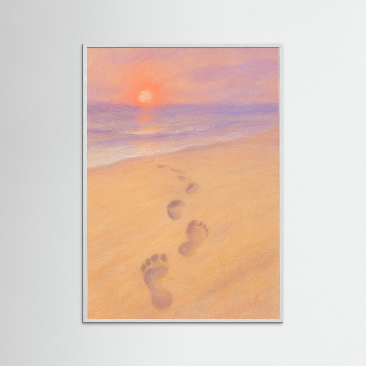 White Wood Sunset Promenade