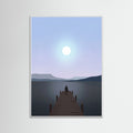 White Wood Sunset Solace