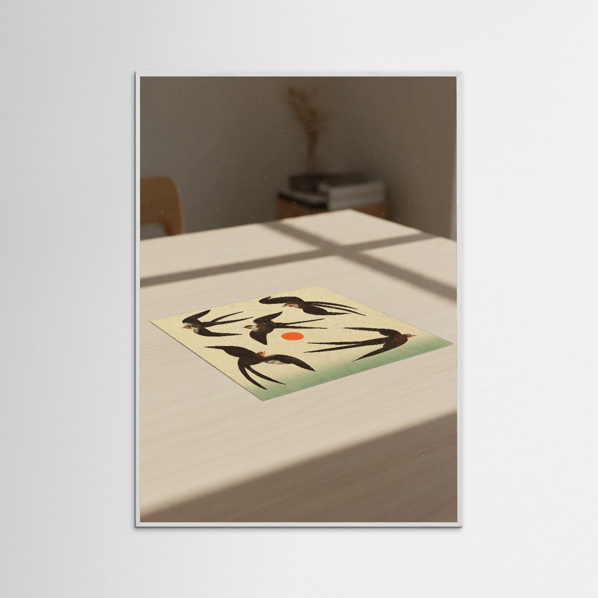 White Wood Swallow Flight