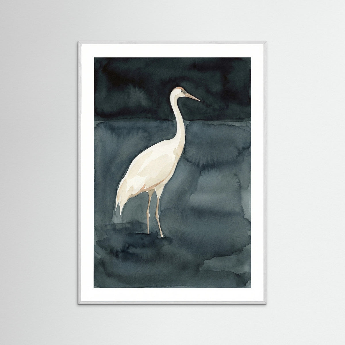 White Wood Swan Embrace