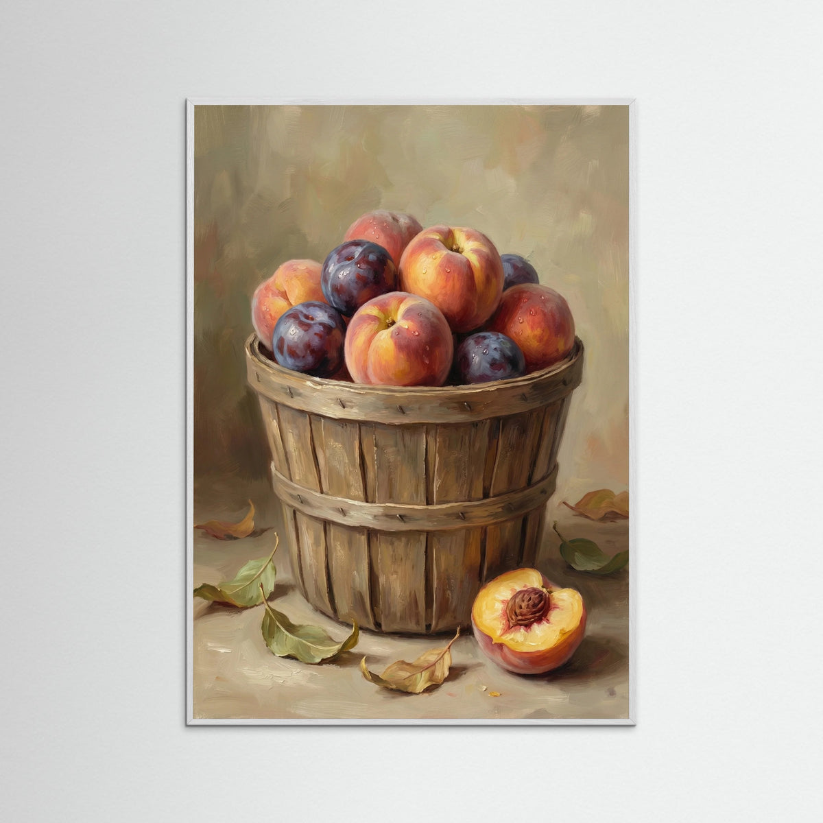 White Wood Sweet Figs Bowl