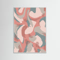 White Wood Swirling Hues Poster