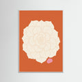 White Wood Terracotta Frond