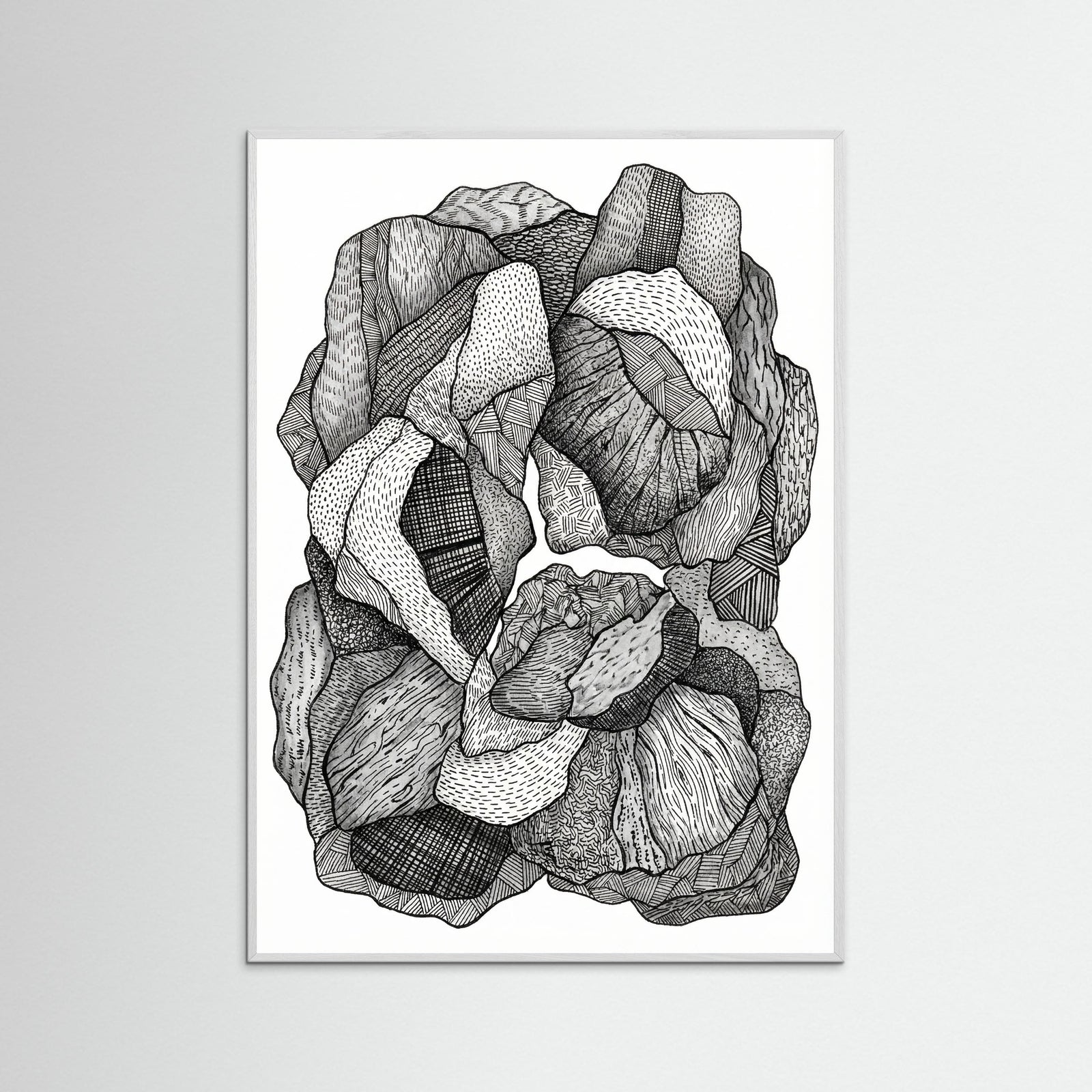 White Wood Textural Flow