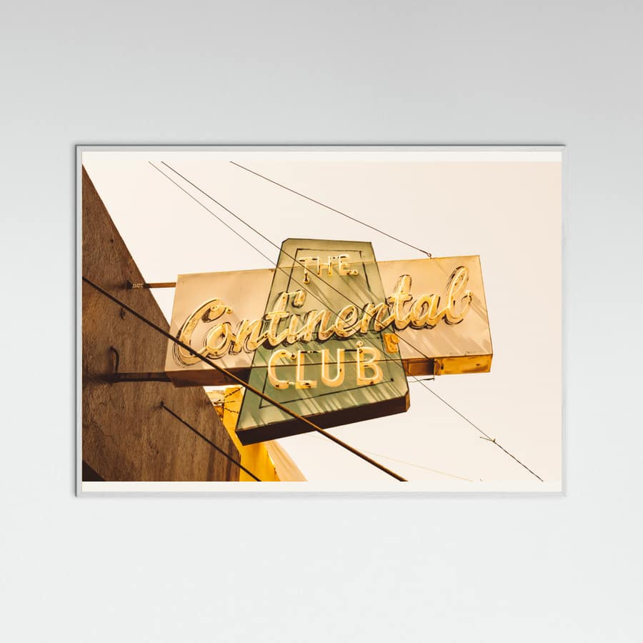 White Wood The Continental Club Poster