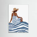 The Girl In the Striped Dress Poster – plakat og kunsttryk