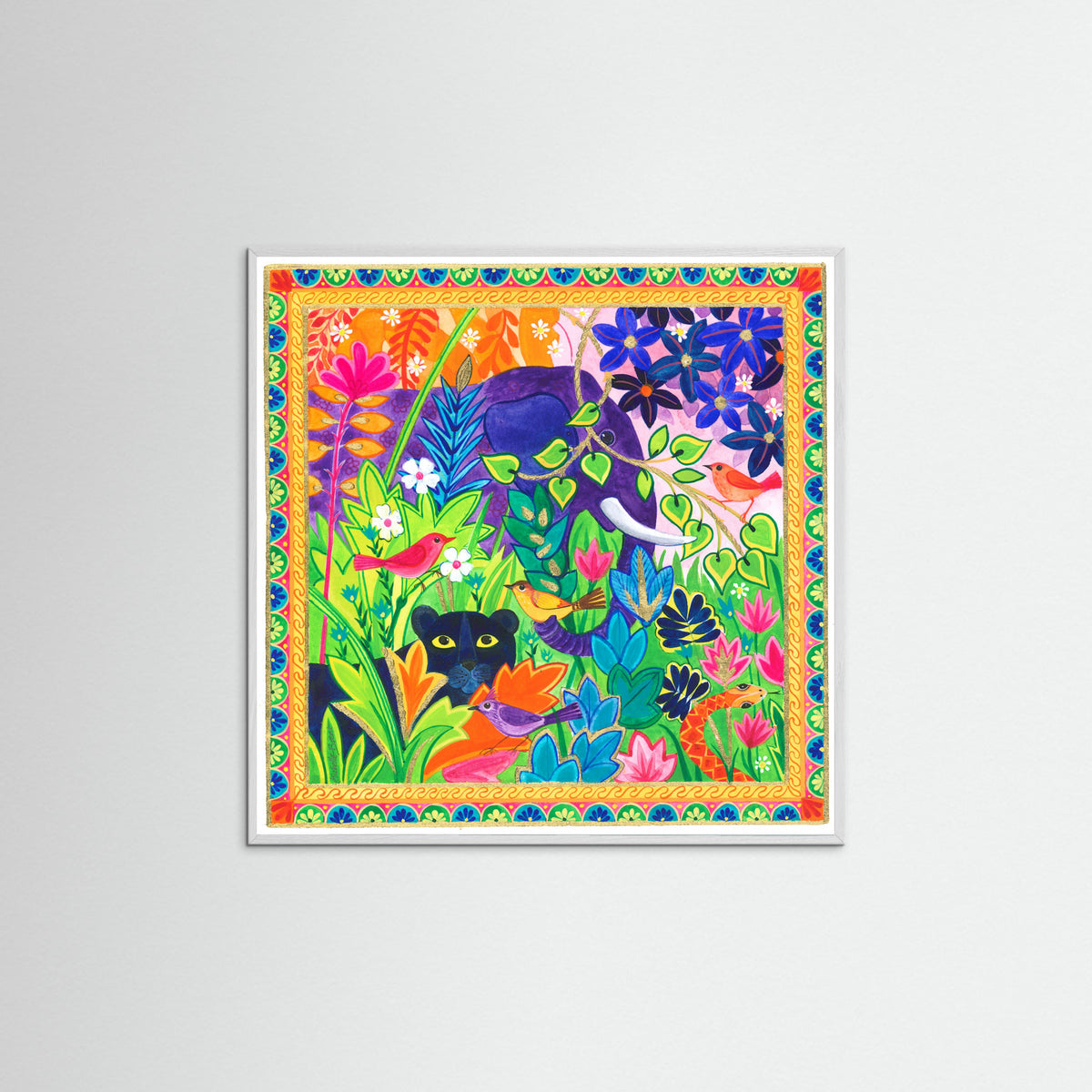 White Wood The Jungle Poster