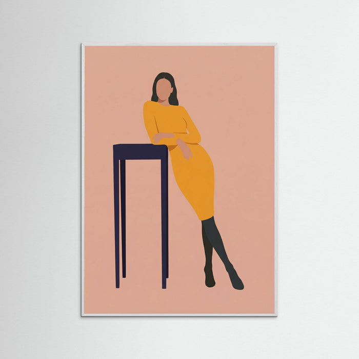 White Wood The Stool