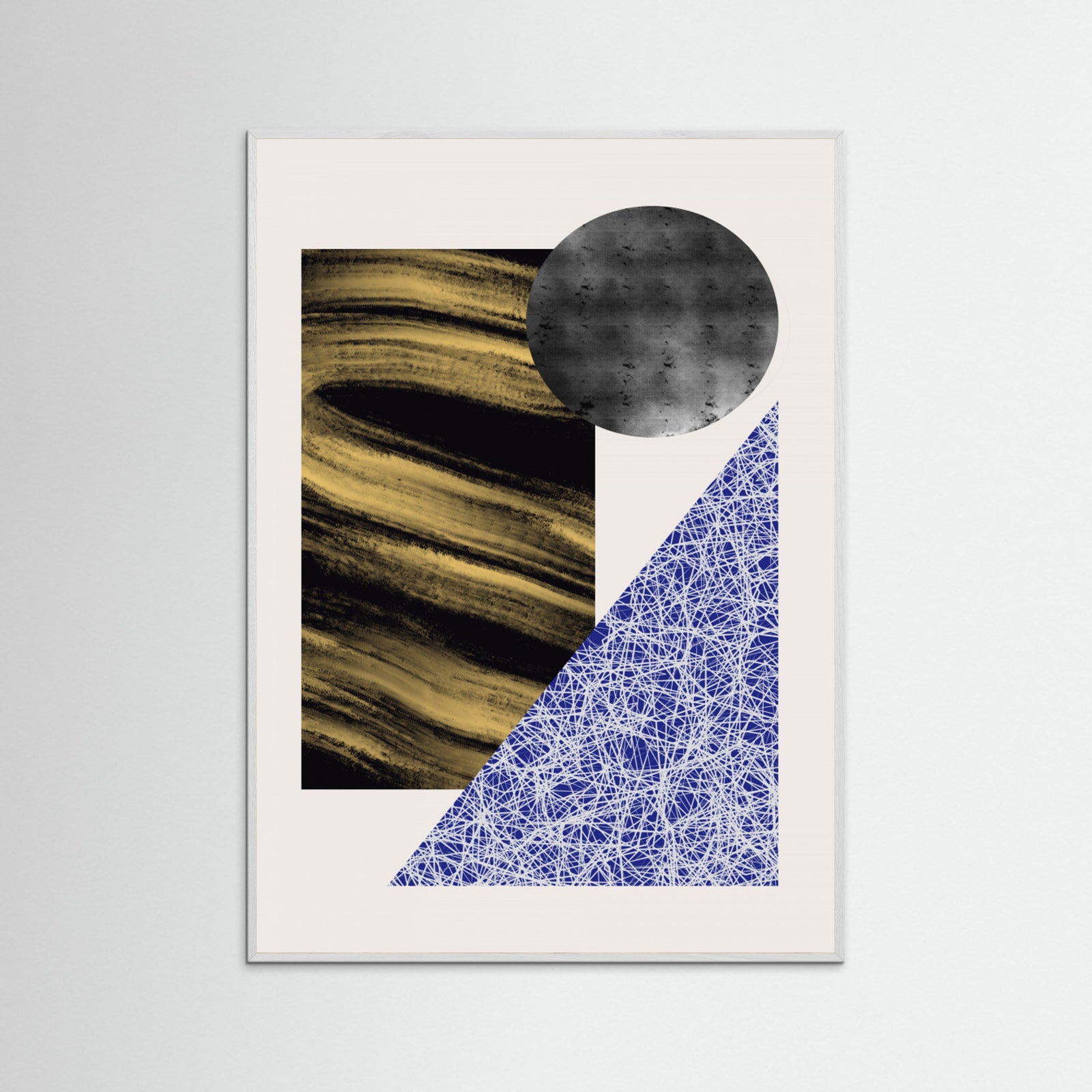 White Wood The Three Shapes Poster