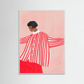 The Woman With the Red Stripes Poster – poster and art print
