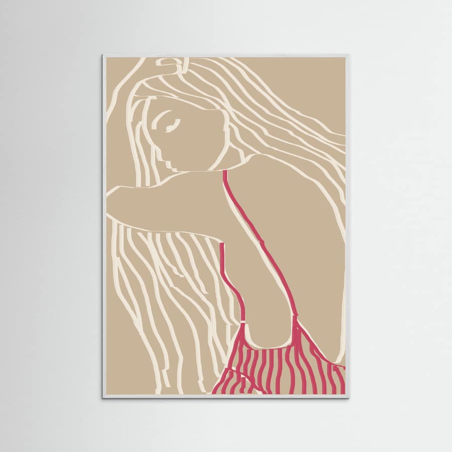 The summer girl Poster – poster and art print
