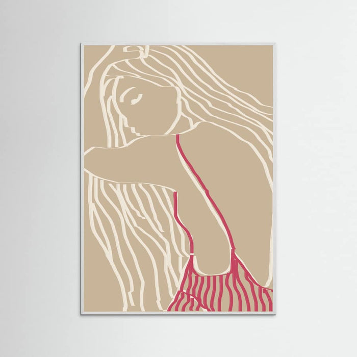 The summer girl Poster – poster and art print