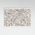 White Wood Thin Shakey Lines Poster