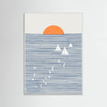 Three White Sails Poster – poster and art print