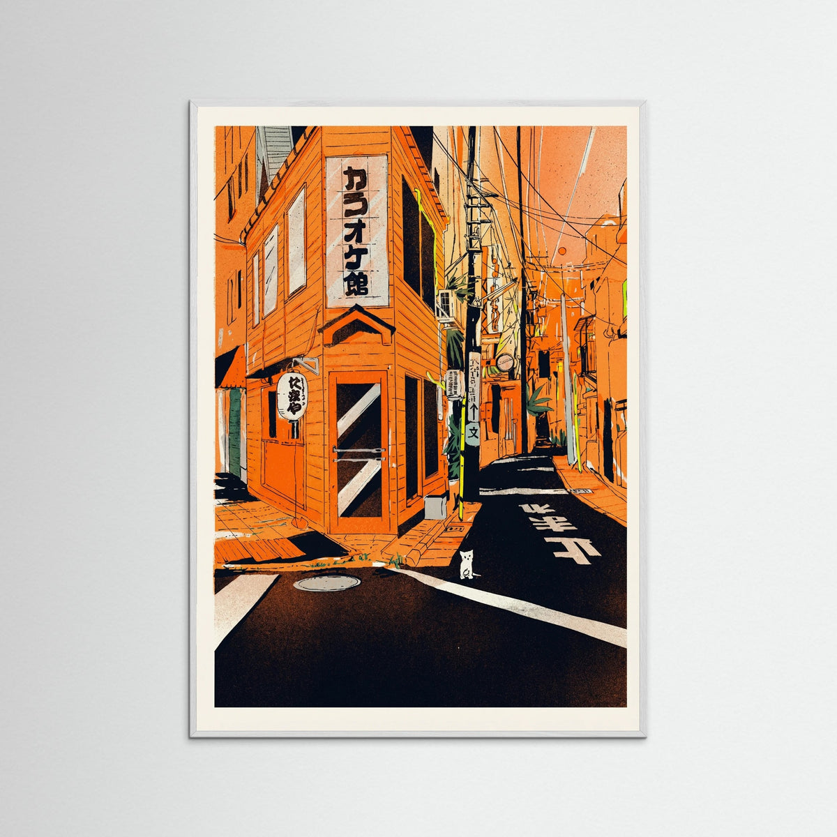 White Wood Tokyo Alley Glow