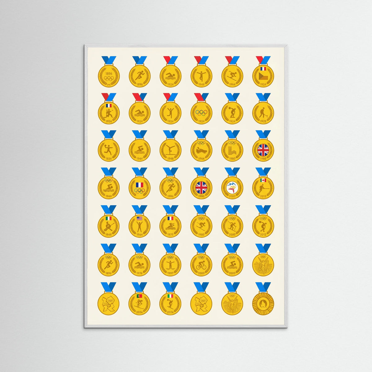 White Wood Tour de France Jerseys