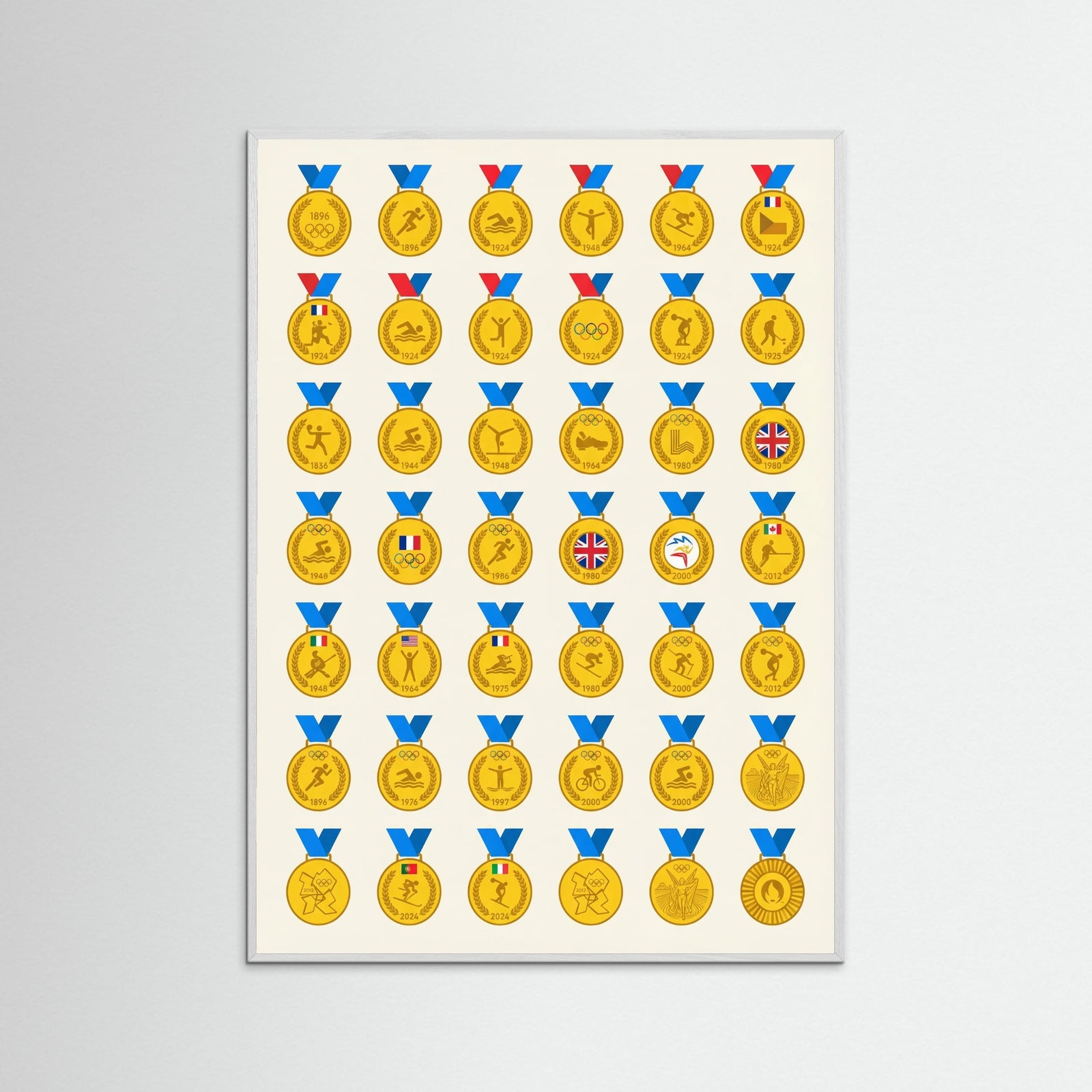 White Wood Tour de France Jerseys