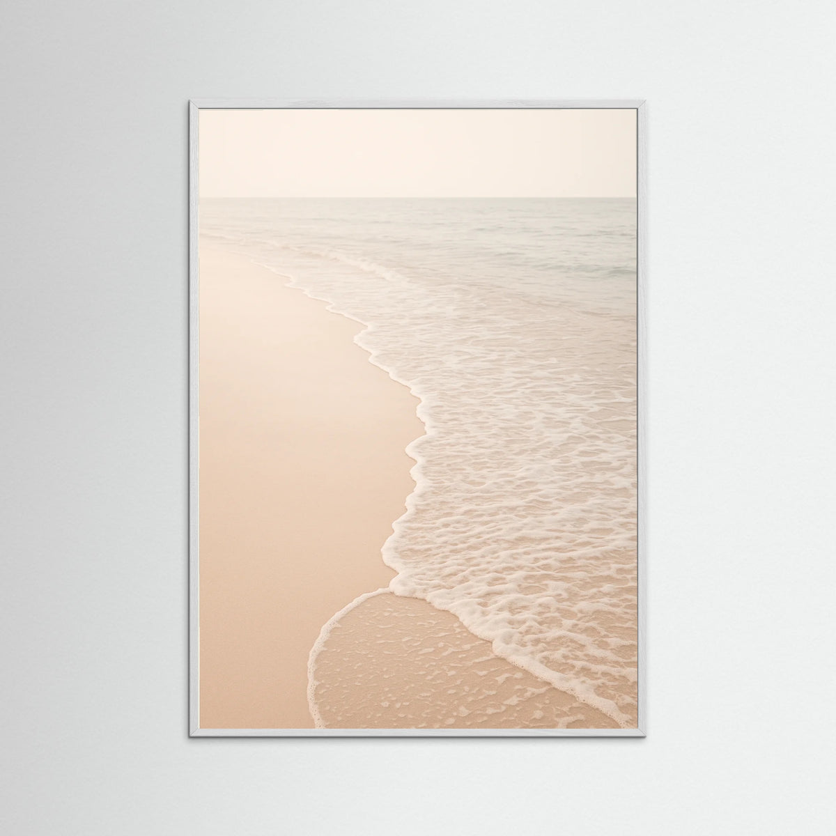 White Wood Tranquil Waves