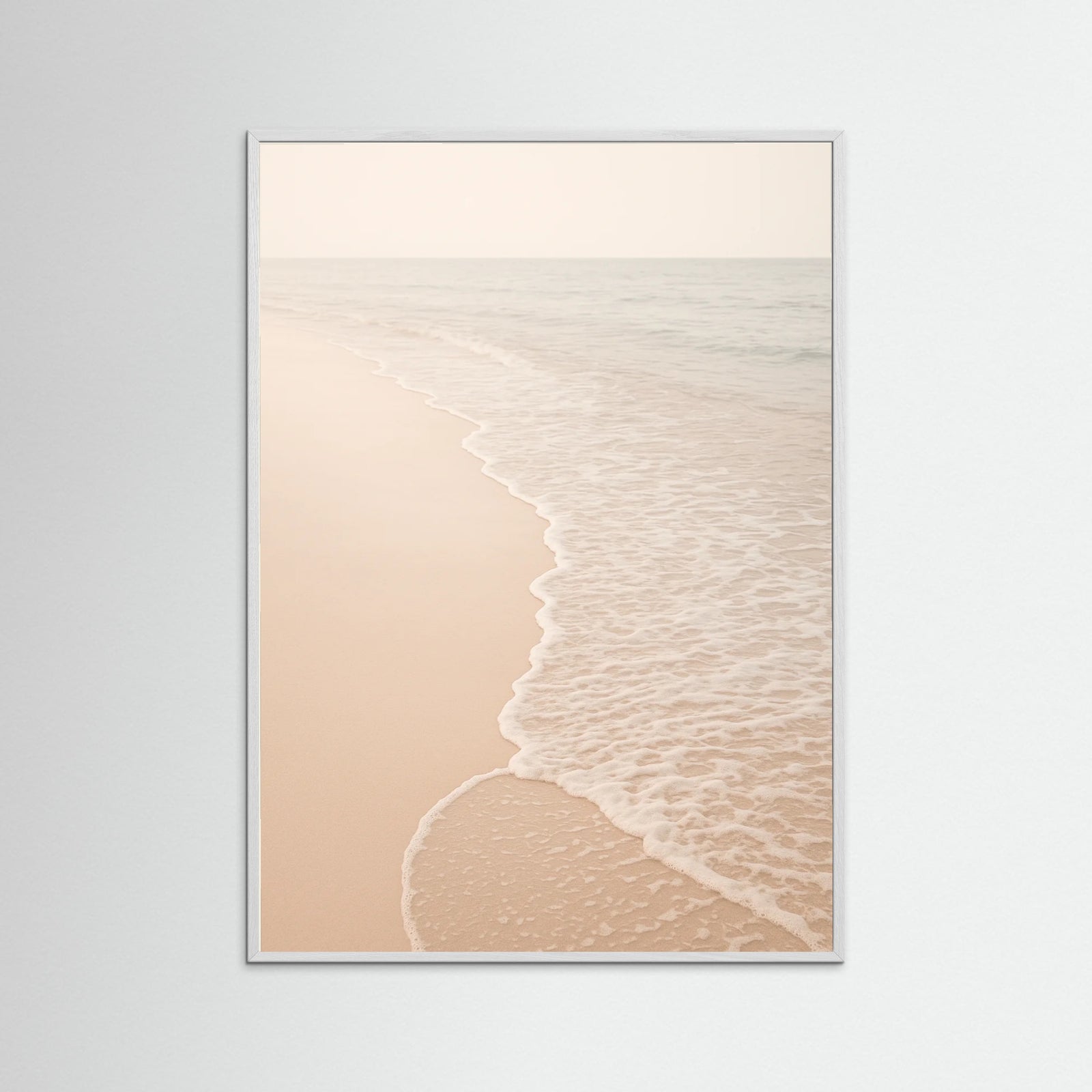 White Wood Tranquil Waves