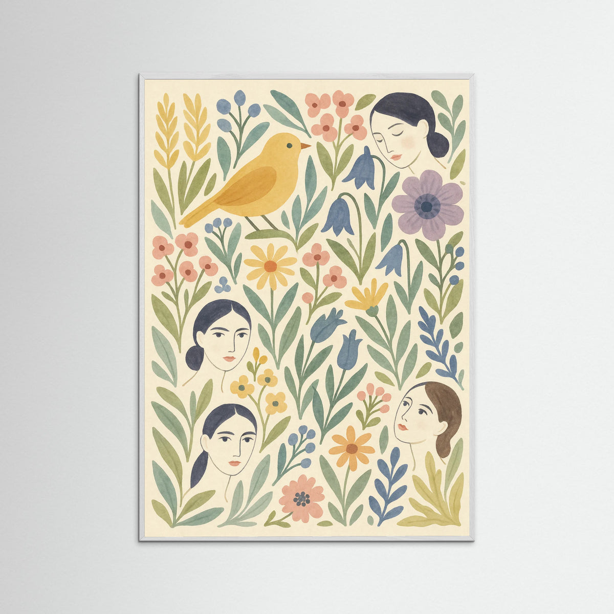 White Wood Tropical Dreamscape