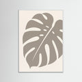 White Wood Tropical Frond
