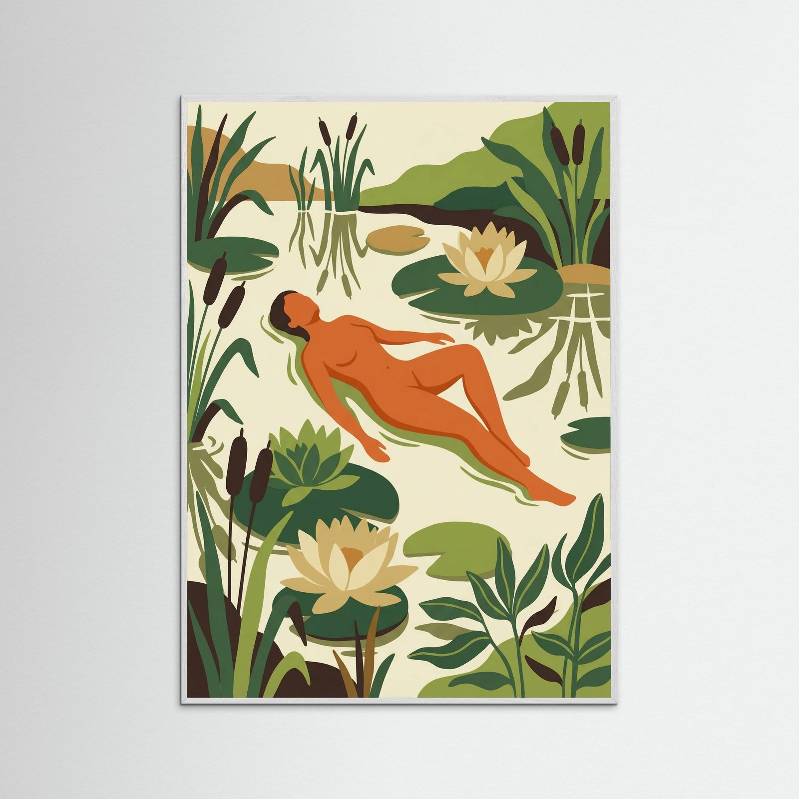 White Wood Tropical Repose